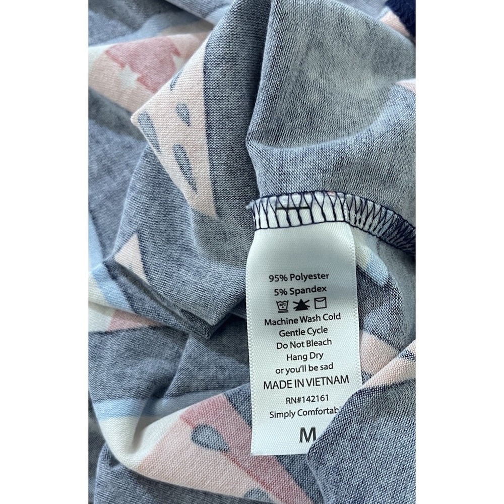 LuLaRoe Medium Women Long Tunic Top Watermelon Print Picnic Summer - Picture 7 of 8